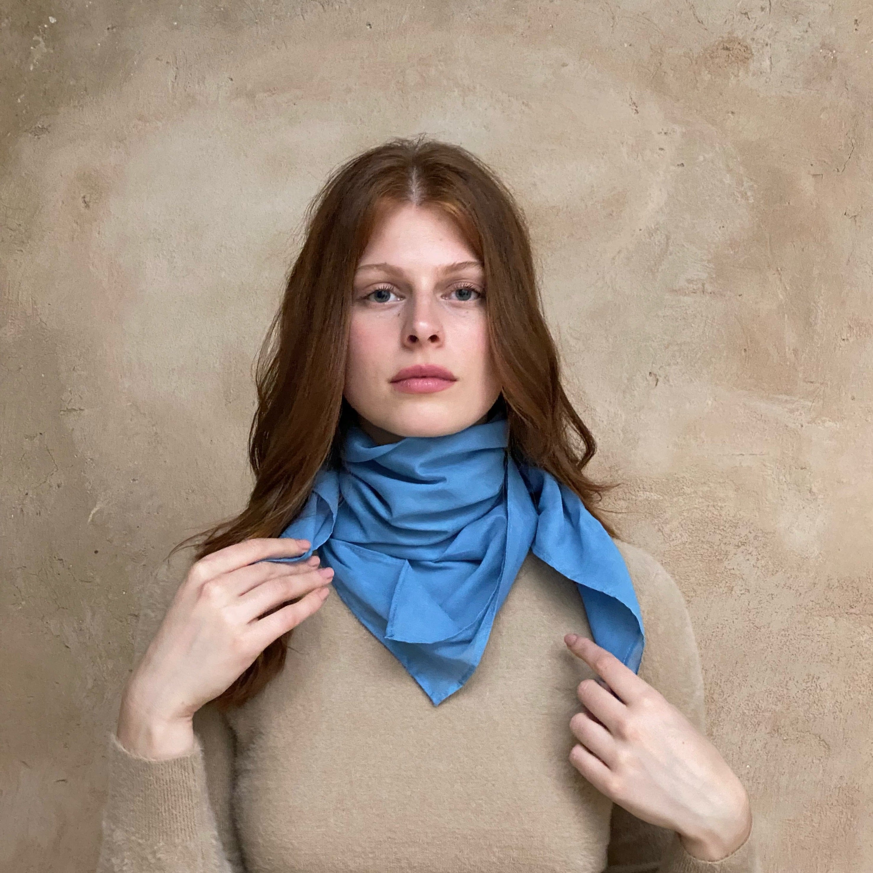 Cotton muslin scarf- Giovanna Feltria