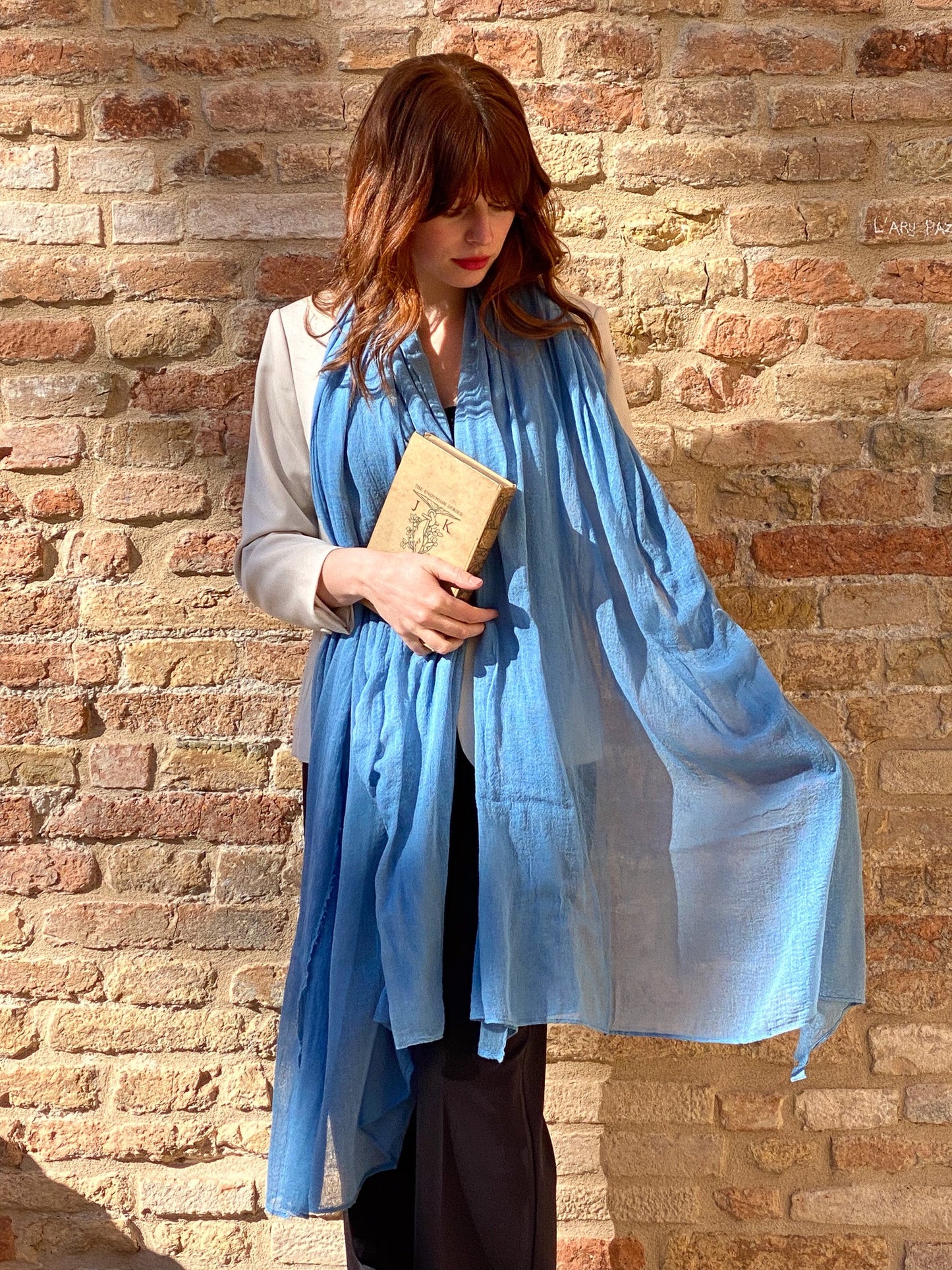 Stola in garza di cotone