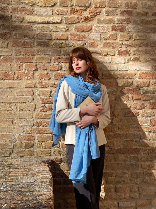 Stola in garza di cotone